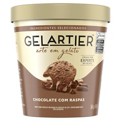 GELARTIER CHOCOLATE C/RASPAS 473ML/364G