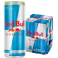 RED BULL SUGAR FREE 4 PACK 250ML