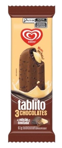 TABLITO 3 CHOCOLATES KIBON 72ML/61GR