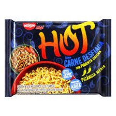 NISSIN LAMEN HOT CARNE DESFIADA 85GR