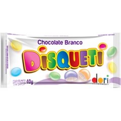 DISQUETI CHOCOLATE BRANCO CONF 40GR