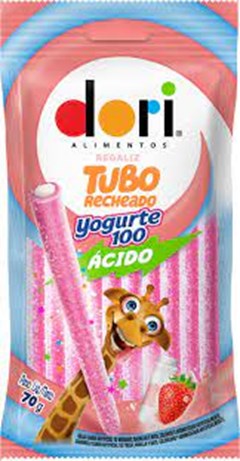 DORI REGALIZ TUBO YOGURTE100 RECH 70GR