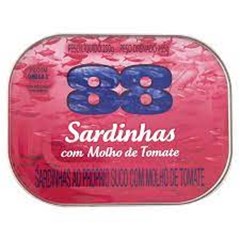 SARDINHA COM MOLHO DE TOMATE 88 250GRS